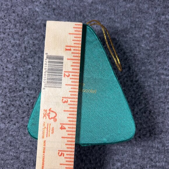 Galerie Au Chocolate Sequined Christmas Tree Ornament Keepsake Empty Box w Lid - Picture 6 of 6